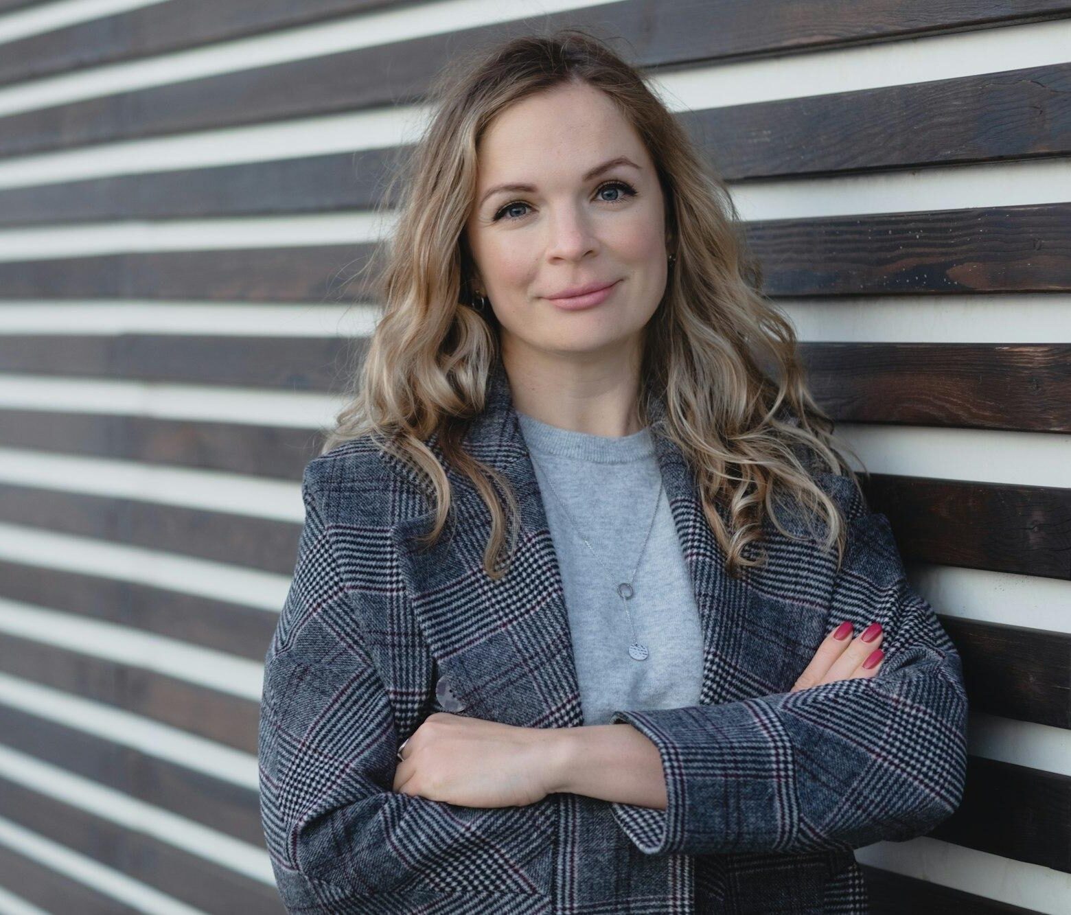 Business woman outside